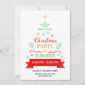 Christmas Party Invitation Kaart (Voorkant)