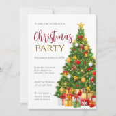 Christmas Party Invitation Kaart (Voorkant)