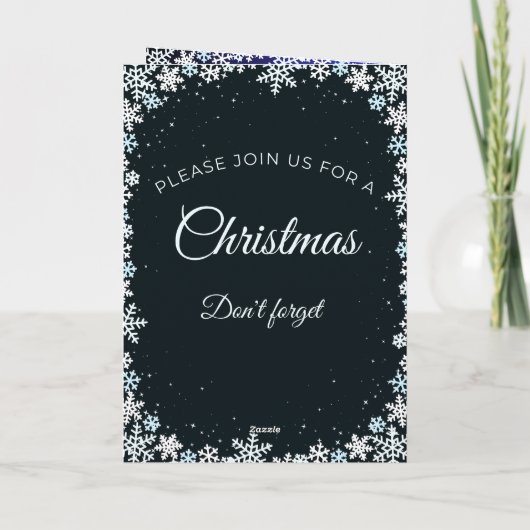 Christmas party invitation  kaart (Achterkant)