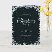Christmas party invitation  kaart (Gele Bloem)