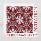 Christmas Party Invitation Kaart - Blank Back (Voorkant / Achterkant)