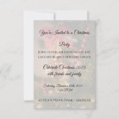 Christmas Party Invitation Personalize Bedankkaart (Voorkant)