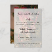 Christmas Party Invitation Personalize Bedankkaart (Voorkant / Achterkant)