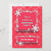 CHRISTMAS PARTY INVITATION - PERSONALIZE FRONT KAART (Voorkant)