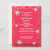 CHRISTMAS PARTY INVITATION - PERSONALIZE FRONT KAART (Achterkant)