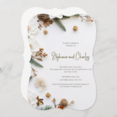 Christmas Party Invitation, Wedding Invitation Kaart (Voorkant / Achterkant)