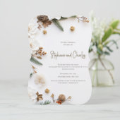 Christmas Party Invitation, Wedding Invitation Kaart (Staand voorkant)