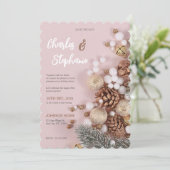 Christmas Party Invitation, Wedding Invitations Kaart (Staand voorkant)