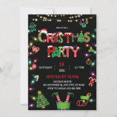 Christmas Party Invitation - Xmas Party invite Kaart (Voorkant)