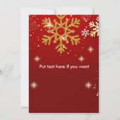 Christmas Party Invite - Text can be customized Kaart (Achterkant)