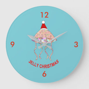 Christmas Party Jellyfish Wall Clock Grote Klok