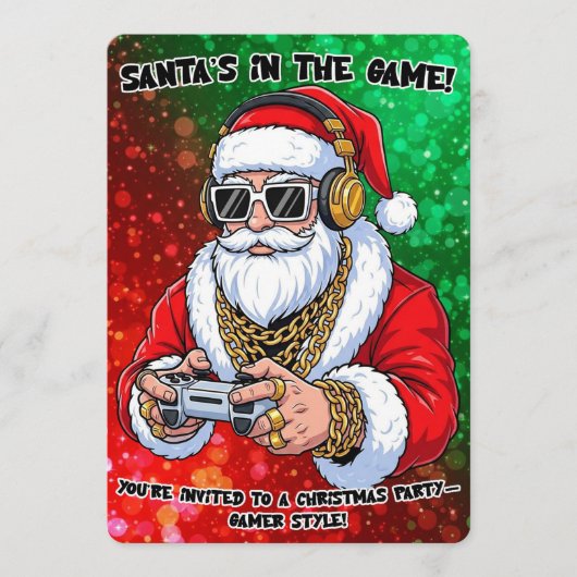 Christmas Party Kaart (Voorkant)