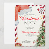 Christmas Party Kaart (Voorkant / Achterkant)