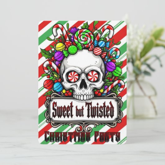 Christmas Party Kaart (Staand voorkant)