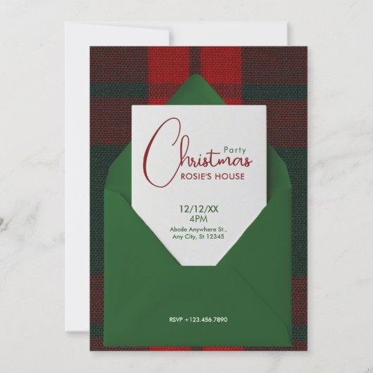 Christmas party kaart (Voorkant)
