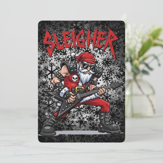 Christmas Party Kaart (Staand voorkant)