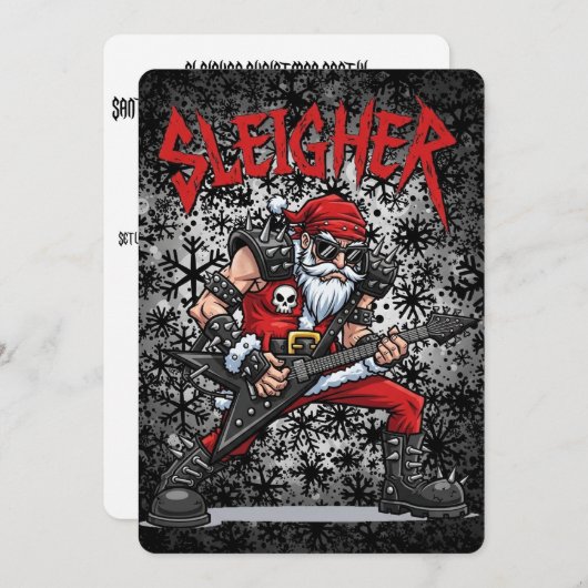 Christmas Party Kaart (Voorkant / Achterkant)