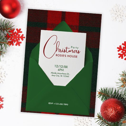 Christmas party kaart