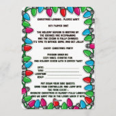 Christmas Party Kaart (Achterkant)