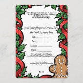 Christmas Party Kaart (Achterkant)