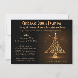 Christmas Party Modern Bronze Kaart