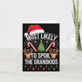 Christmas Party Most Likely To Sil The Grandkids  Kaart (Voorkant)