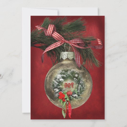 Christmas Party Ornament Kaart (Voorkant)