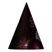 Christmas Party Pink Ornament Green Leaves Black Feesthoedjes (Links)