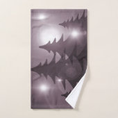 Christmas Party Pink Trees Holiday Winter Elegant Bad Handdoek (Handdoek)