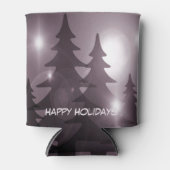 Christmas Party Pink Trees Holiday Winter Elegant Blikjeskoeler (Voorkant)