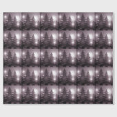 Christmas Party Pink Trees Holiday Winter Elegant Cadeaupapier (Vlak)