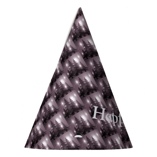 Christmas Party Pink Trees Holiday Winter Elegant Feesthoedjes (Links)