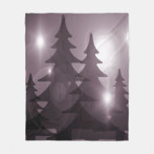 Christmas Party Pink Trees Holiday Winter Elegant Fleece Deken (Voorkant)