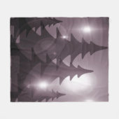 Christmas Party Pink Trees Holiday Winter Elegant Fleece Deken (Voorkant (Horizontaal))