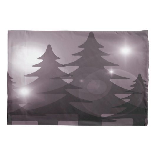 Christmas Party Pink Trees Holiday Winter Elegant Kussensloop (Achterkant)