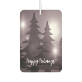 Christmas Party Pink Trees Holiday Winter Elegant Luchtverfrisser (Voorkant)