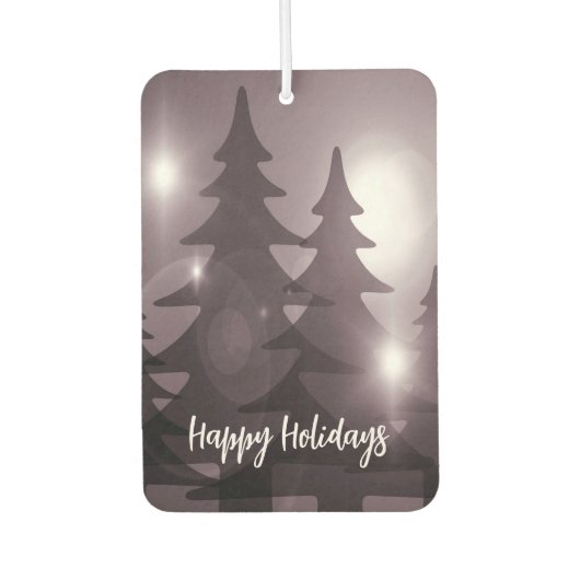 Christmas Party Pink Trees Holiday Winter Elegant Luchtverfrisser (Voorkant)