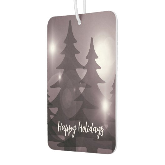 Christmas Party Pink Trees Holiday Winter Elegant Luchtverfrisser (Links)