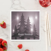 Christmas Party Pink Trees Holiday Winter Elegant Servet (Insitu)