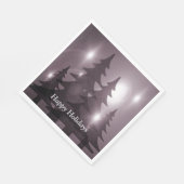 Christmas Party Pink Trees Holiday Winter Elegant Servet (Hoek)