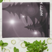 Christmas Party Pink Trees Holiday Winter Elegant Theedoek (Gevouwen)