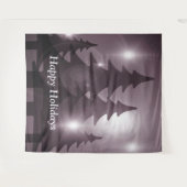 Christmas Party Pink Trees Holiday Winter Elegant Wandkleed (Voorkant (horizontaal))