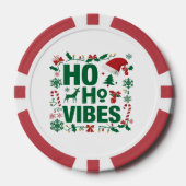 Christmas Party Poker Chip – Ho Ho Vibes (Voorkant)