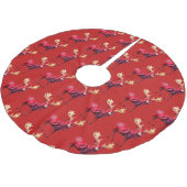 Christmas Party Red Reindeer Winter Holidays Kerstboom Rok (Gekanteld)