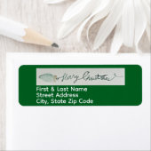 Christmas Party Return Label (Insitu)