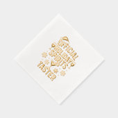 Christmas party spirits taster funny quote folie servetten (Rechts)