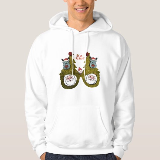 Christmas Party Tree Glasses  Hoodie (Voorkant)