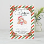 Christmas Party Winter Botanical Kaart (Staand voorkant)