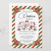 Christmas Party Winter Botanical Kaart (Voorkant / Achterkant)