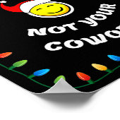 Christmas Party Workplace Funny Design Poster (Hoek)